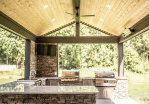 Monroe Covered Patio + Outdoor Kitchen